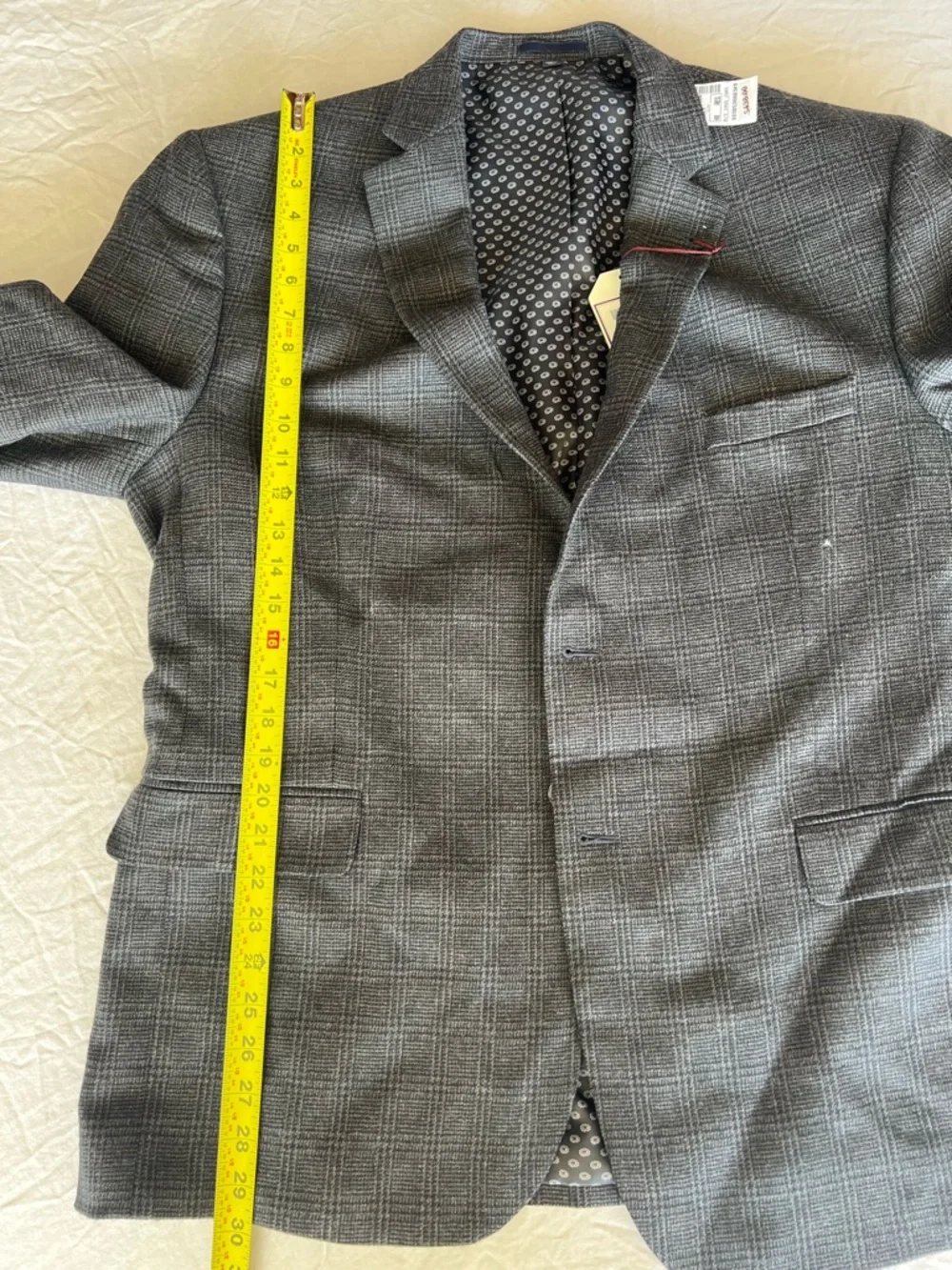 Jos. A. Bank Grey & Black‎ Plaid Suit Jacket